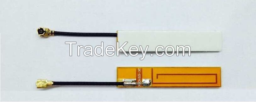 small size GSM 3G fpc PCB antenna, 3g gsm flexible antenna, adhesive mount, u.fl/ipex connector and 1.13mm(D) cable