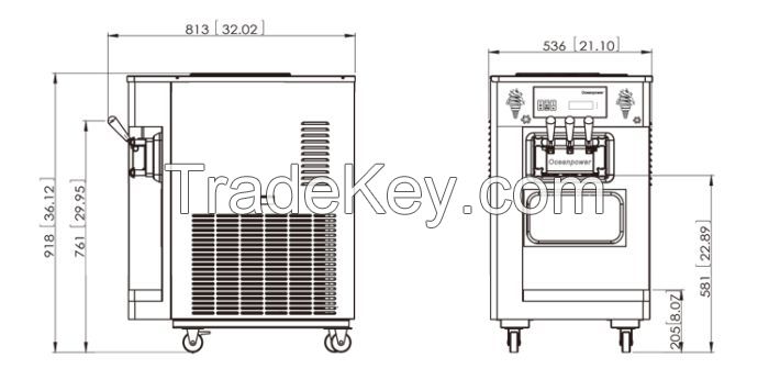 DW132TC  Oceanpower Soft Ice Cream Machine 