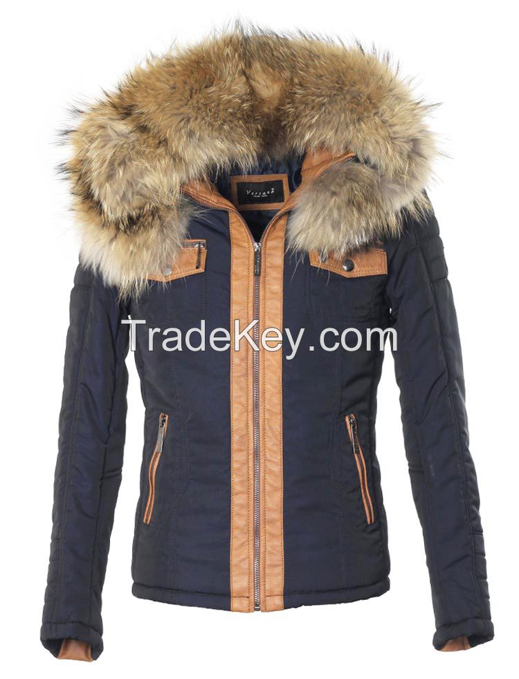 Leather Jackets for Men with Real Fox Fur