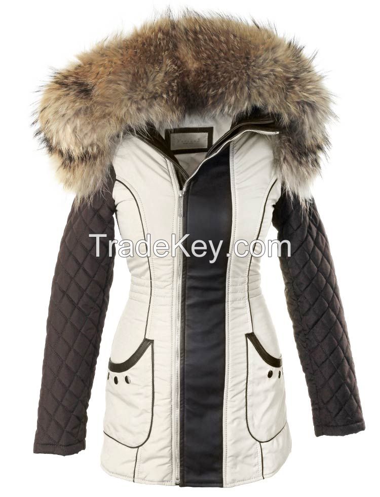 Leather Jackets for Women with Real Fox Fur