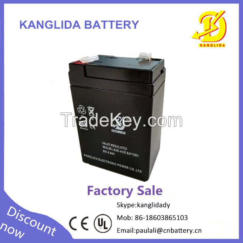 6v4ah emergency lamp  from kanglida battery