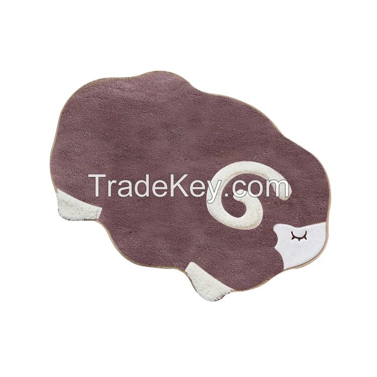 Animal shaped floor mat