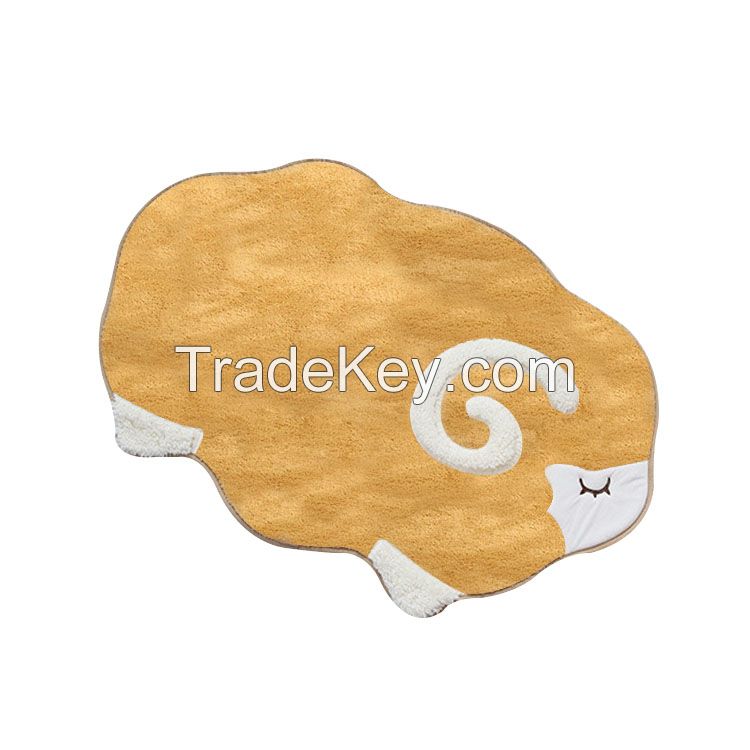 Animal shaped floor mat