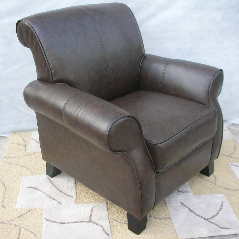 Bi -cast leather chair