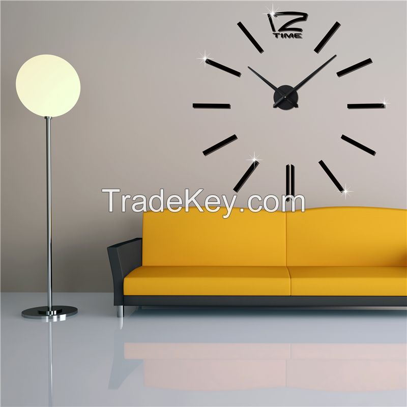 [Fancyard] Fashion Designer Large Wall Clock Home Decor DIY Clock 3D wall clocks (FY1001)