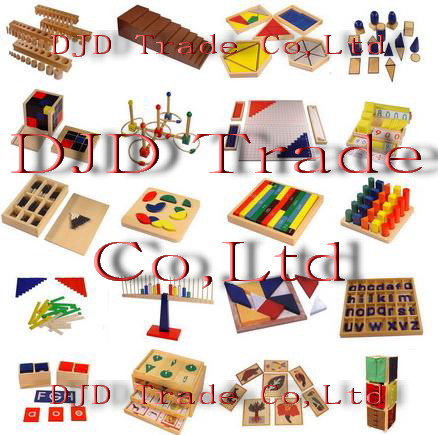 Montessori kindergarten educational 88pc set toys(book and VCD inside)