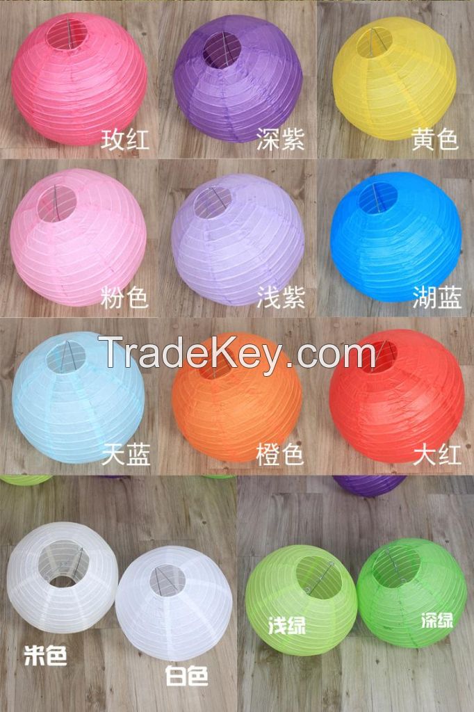 Chinese Wholesale Round Paper Lantern Wholesale for Party Decoration Wedding Decoration