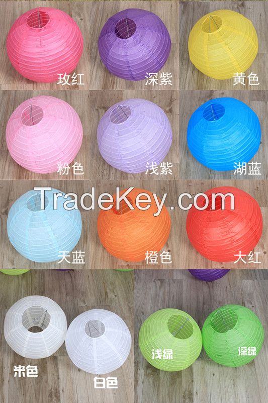 Chinese Wholesale Round Paper Lantern Wholesale for Party Decoration Wedding Decoration