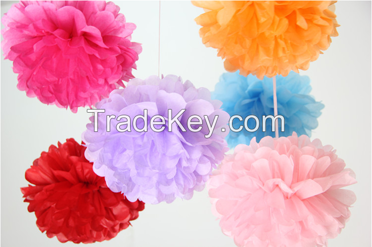 Party or Wedding Decorations Beautiful Wholesale Tissue Paper Poms