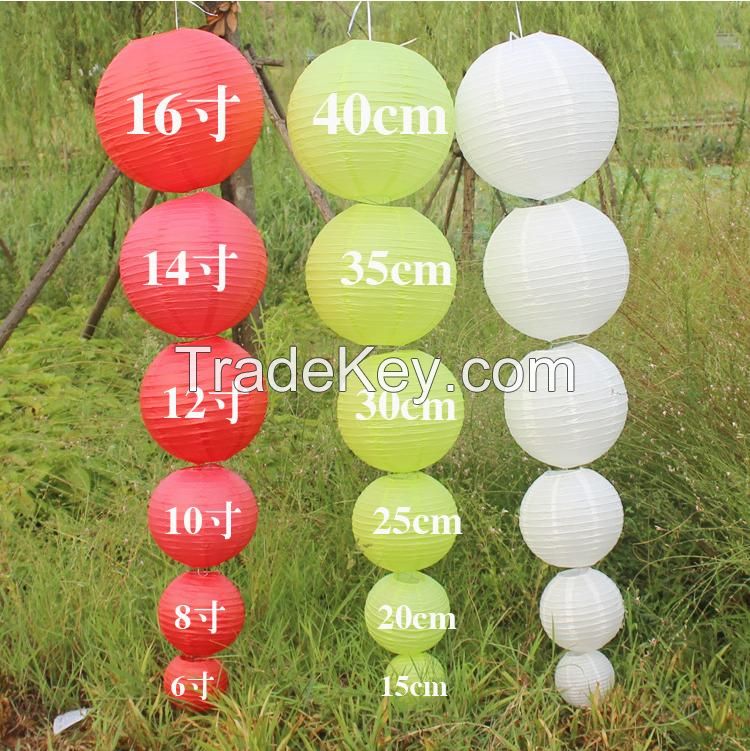 Chinese Wholesale Round Paper Lantern Wholesale for Party Decoration Wedding Decoration