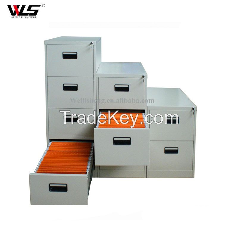 Luoyang WLS high quality Steel Storage Metal 4 Drawers Vertical Filing Cabinet For Office 