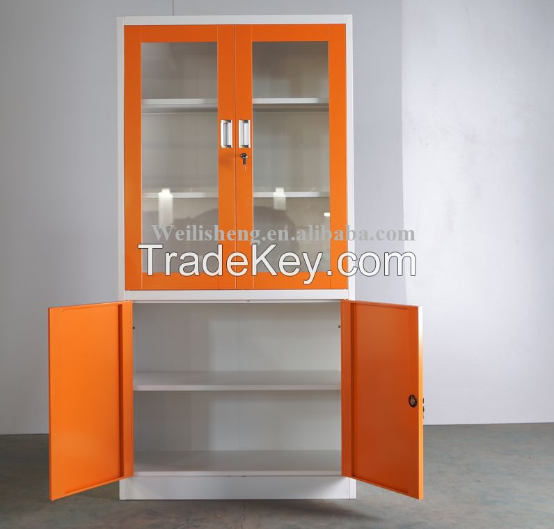 Wholesale swing metal book rack cabinet/ steel almirah godrej photo