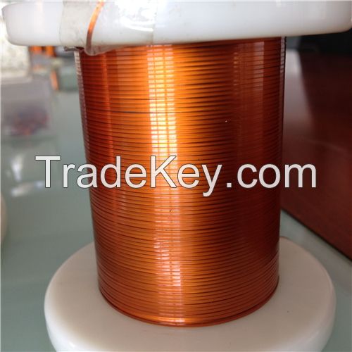 Ultra-fine polyamide-imide flat enamelled wires