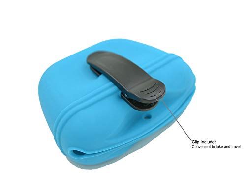 Dog Training Bag Silicone Food Pocket, Hands Free Treats Pouch with Belt Clip and Magnetic Closing 