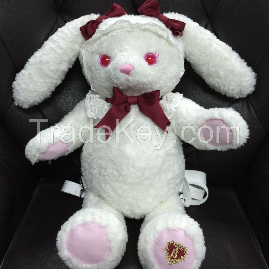 wholesale good quality long ears rabbit stuffed plush bunny toy