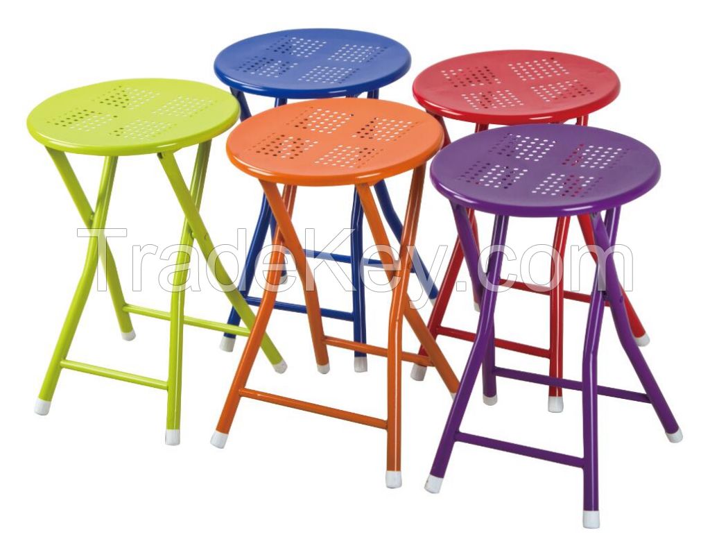 FOLDING METAL STOOL