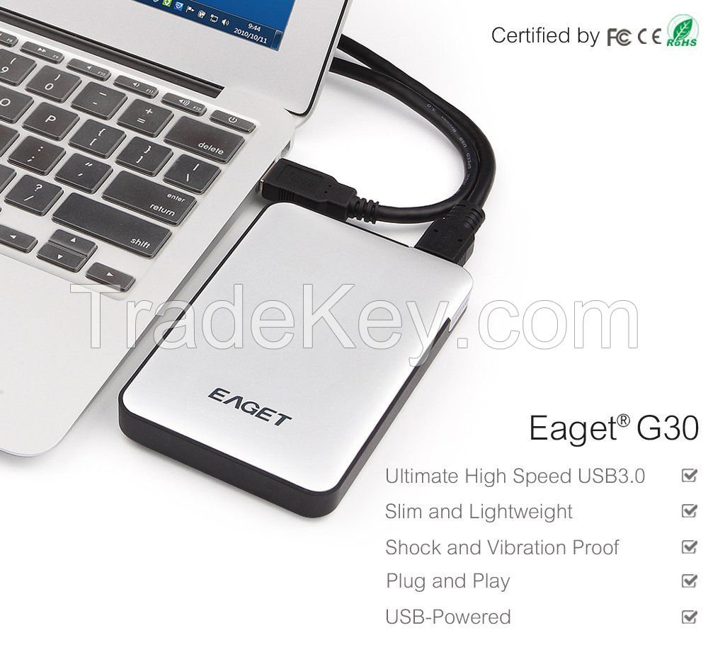 Eaget G30 500G-2TB Ultra Fast USB 3.0 Large Capacity External Portable Hard Drive