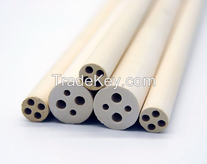 Multi hole 99% Mgo ceramic tube for cartridge heater