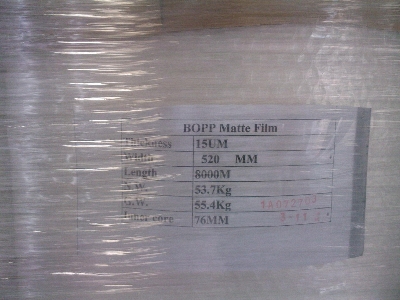 BOPP Matte film (15 microns )