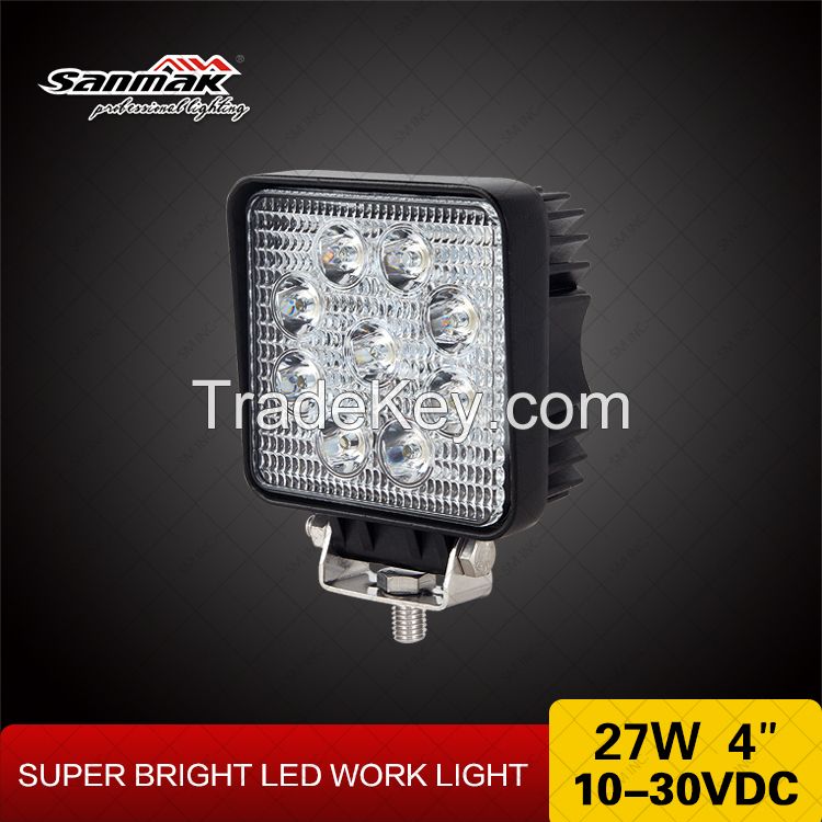 New 4&amp;quot; 27W off road 4x4 utv jeep led lamp led working light driving light sm6271