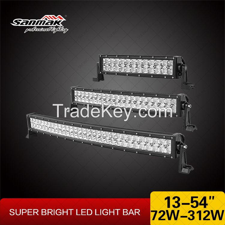 50 inch 288W 4x4 Cree Led Car Light, Curved Led Light bar Off road, auto led light arch bent