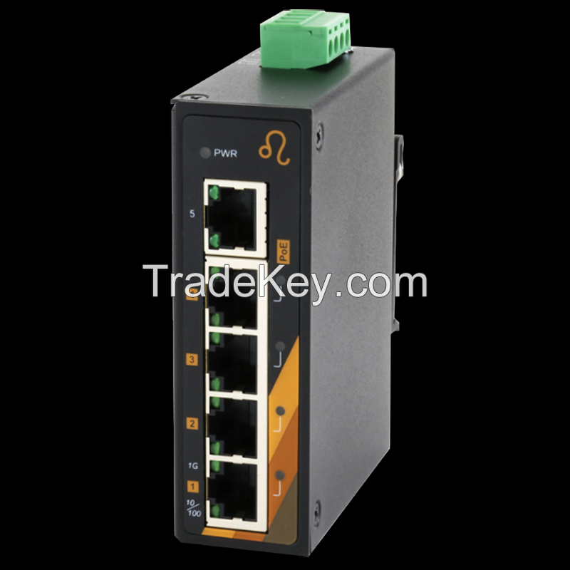 5-Port Industrial Gigabit PoE+ Ethernet Switch (CPG2-0500)