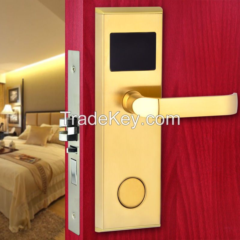 smart hotel card lock, hotel door lock system,keyless lock