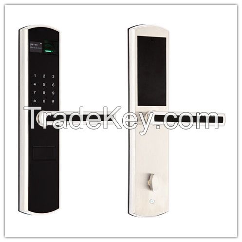 2016 New Stainless steel Biometric Fingerprint door lock with Touch screen and IP65