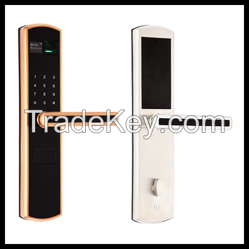 2016 New Stainless steel Biometric Fingerprint door lock with Touch screen and IP65