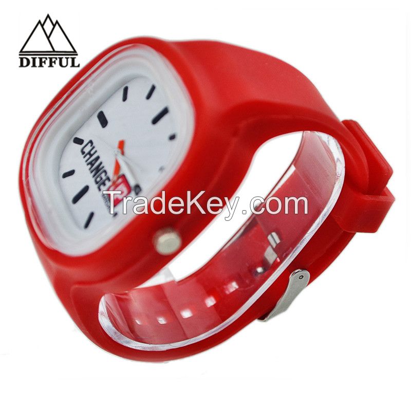 Hot selling promotion Silicone watch with different colors