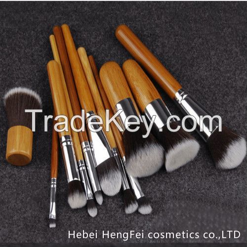 Bamboo handle makeup brush