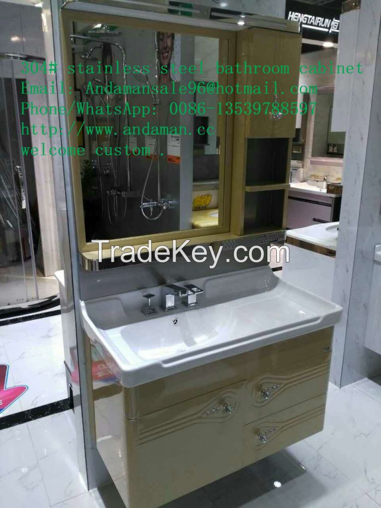 304# stainless steel bathroom cabinet sanitary ware