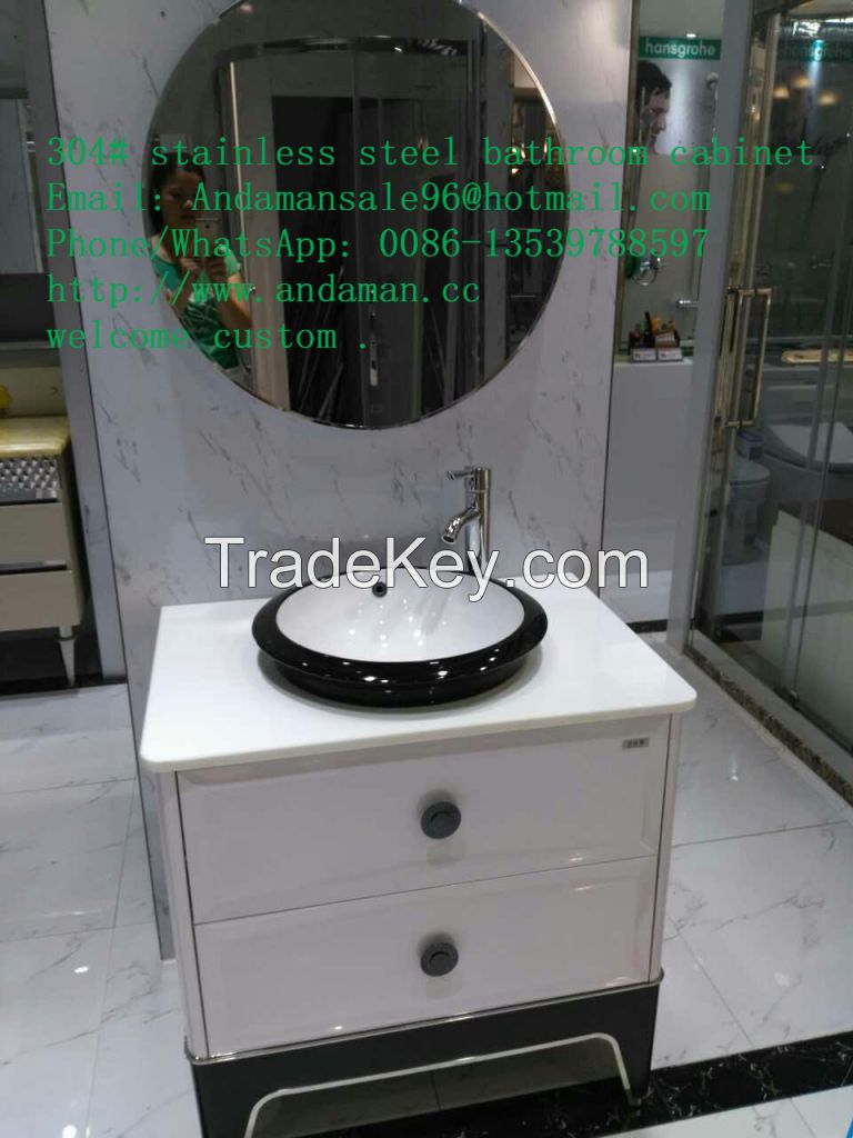 304# stainless steel bathroom cabinet sanitary ware