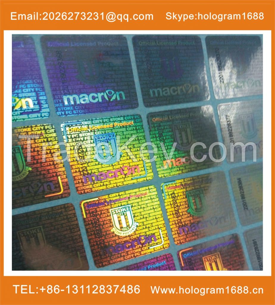 hologram display laser hologram sticker