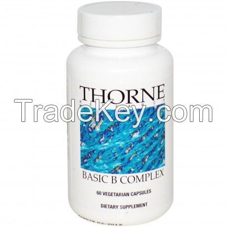 Megavitamins - Thorne Research Basic B Complex Dietary Supplement for Enhanced Bioavailability