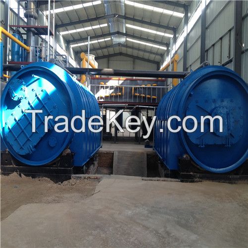 High Efficiency 10T Waste Rubber Pyrolysis Equipment