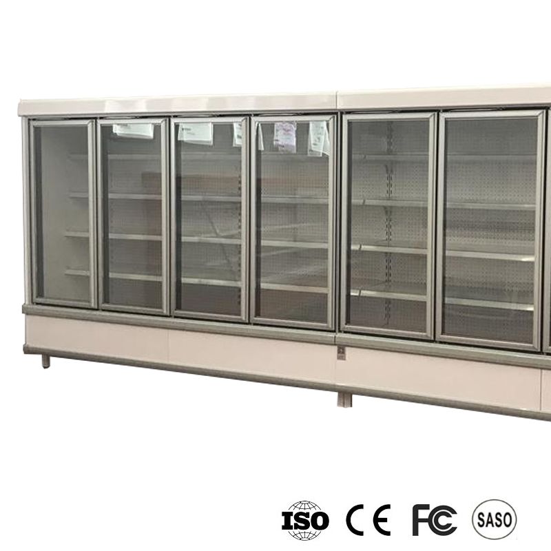 Glass Door Curtain Showcase For Commercial Refrigerator