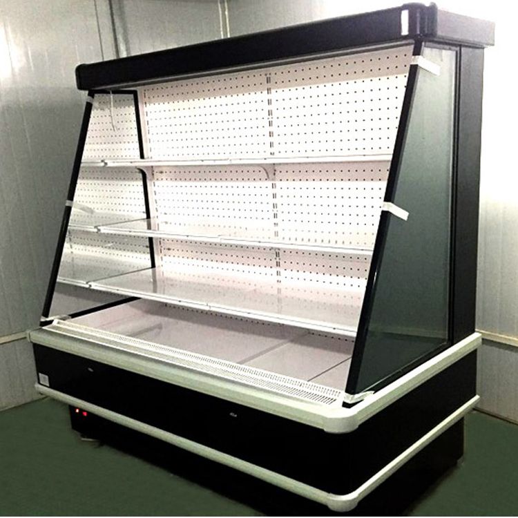 Vertical combined multi-deck refrigerator equipment vegetable fruit display showcase