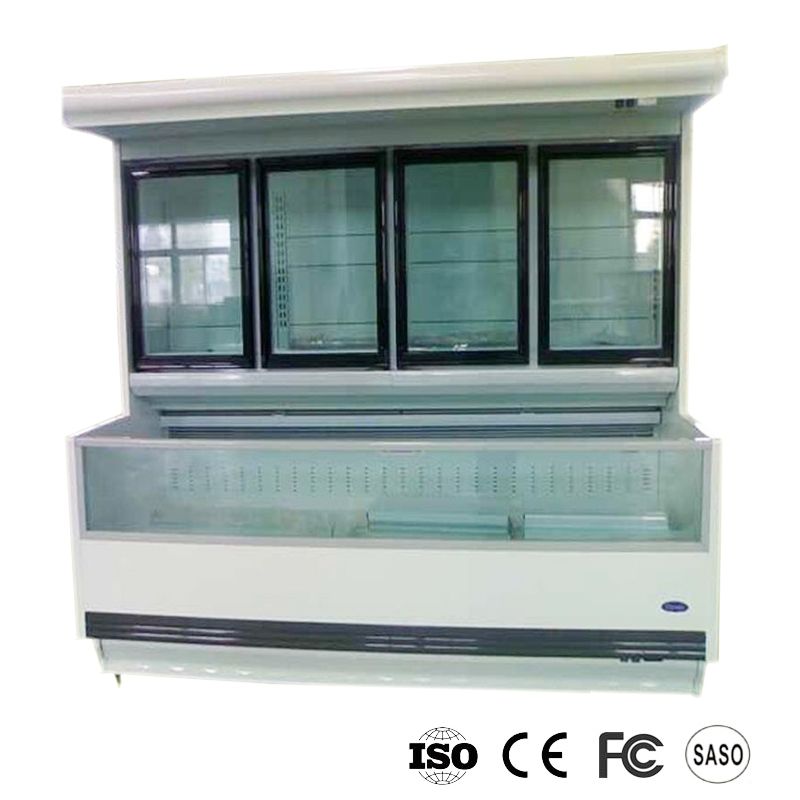 Supermarket air cooler chiller combined island freezer chiller