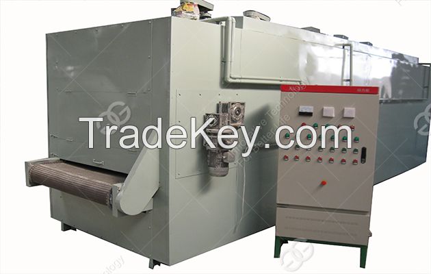 High efficiency belt type peanut roasting machine