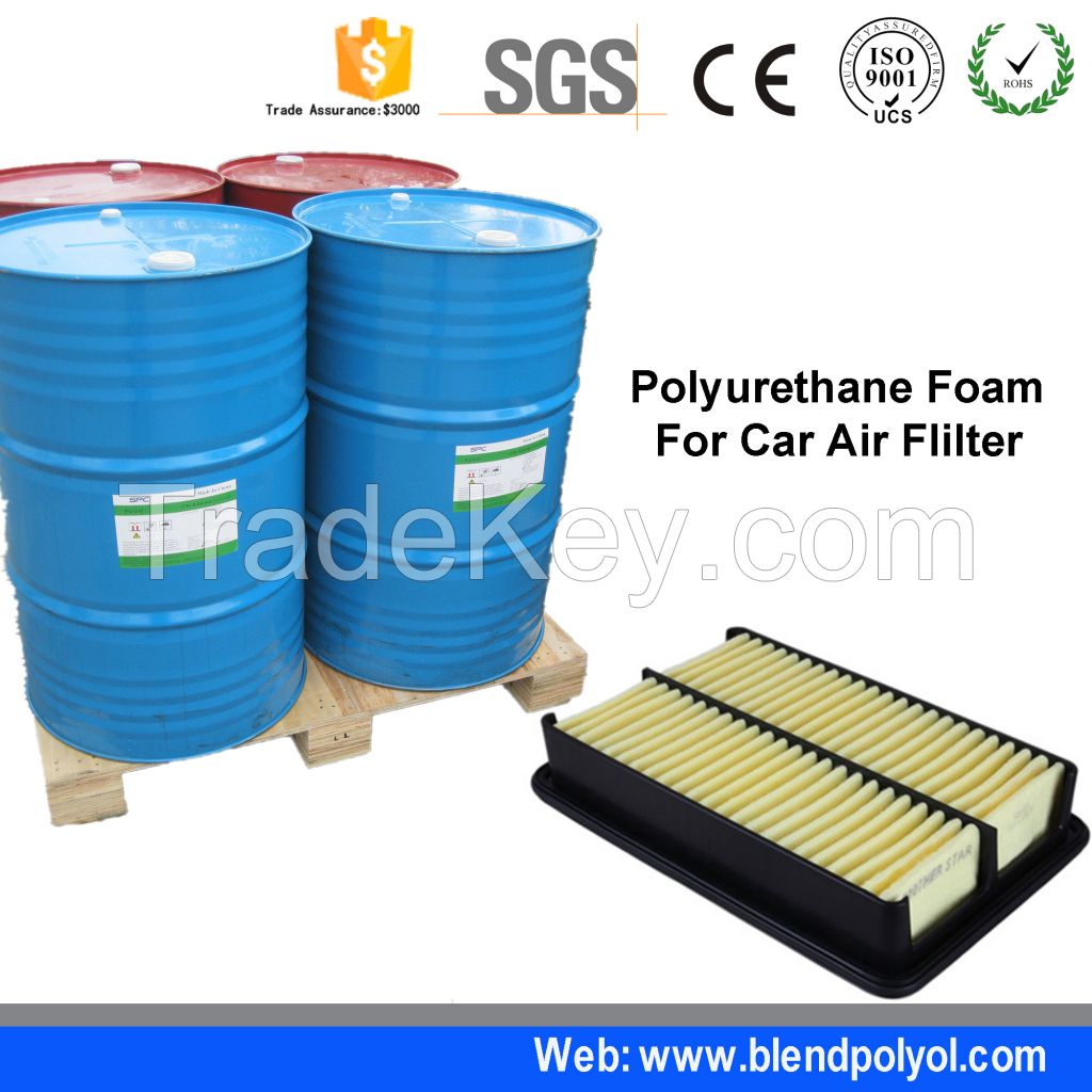 PU car fliter air with polyol resilience polyurethane filter material