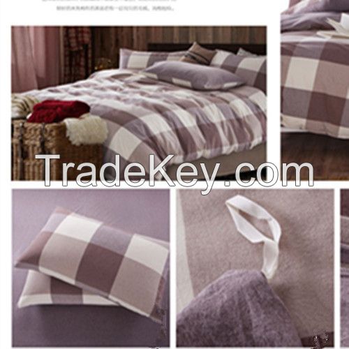 Grid Pattern Bedding 4 Piece Set 2.0m