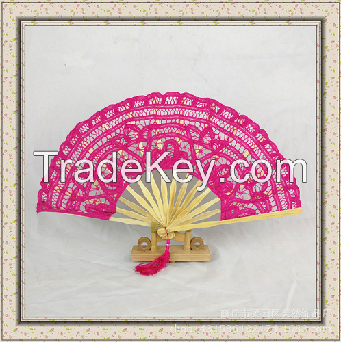 Bamboo Based Craft Fan By Hand Embroidery