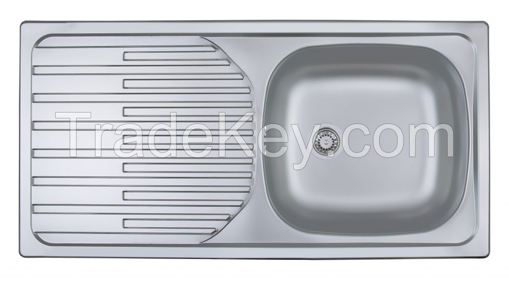 43,5x86 Stainless Steel 304BA Inset Kitchen Sink