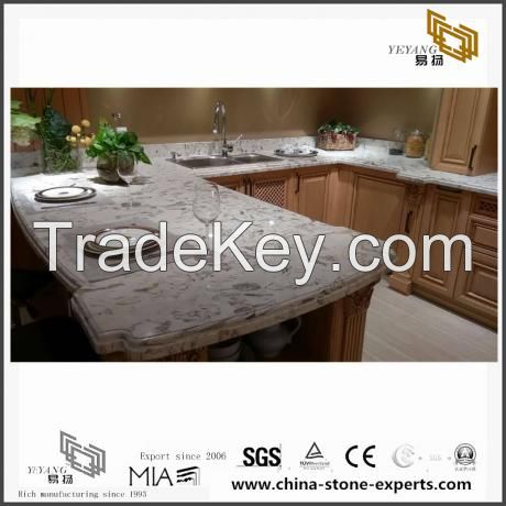 New Luxury Diy Quartz Kitchen Countertops with eco design(YQW-QC071601)