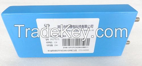 Square aluminum shell phosphate iron lithium power battery