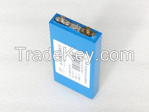 Square aluminum shell phosphate iron lithium power battery