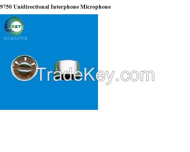 9750 Unidirectional Interphone Microphone