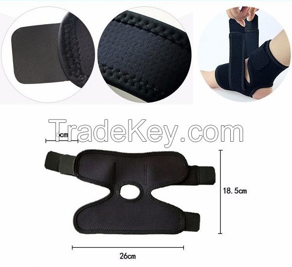 Elastic black ankle brace