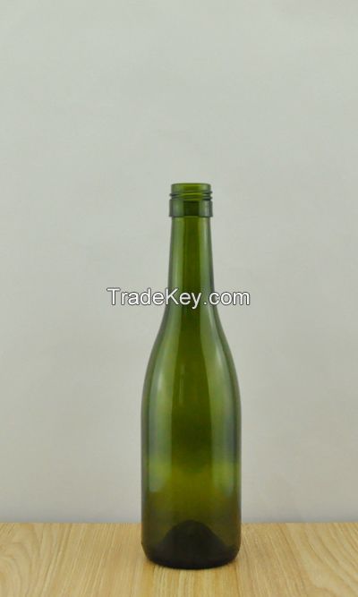 mini burgundy screw wine bottle 375ml